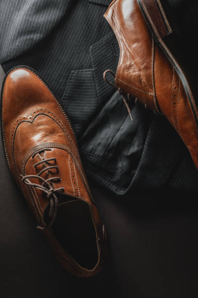 istock mens accessories. shoes with jacket 1089050282