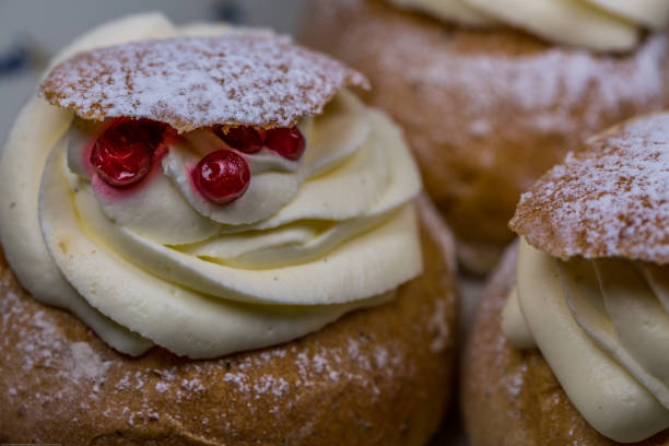 istock Close-Up Of Swedish Semla Cakes 1089056652