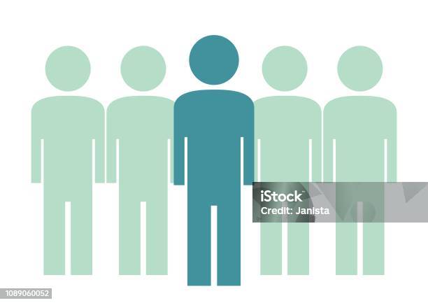 Management Web Icon Stock Illustration - Download Image Now - Five People, Single Object, Icon Symbol