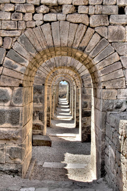 Pergamon ancient city in Izmir, Mediterranean, Turkey