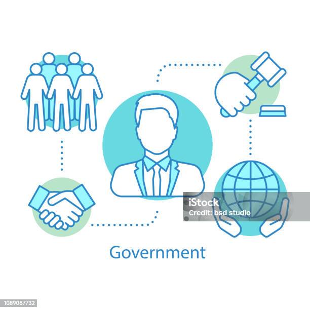 Government Icon Stock Illustration - Download Image Now - Group Of People, Bonding, Computer Graphic