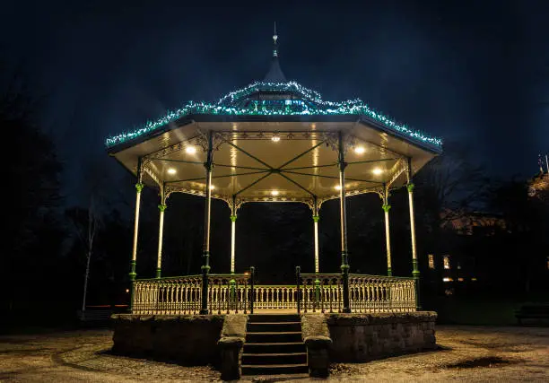 Hexham Bandstand at Christmas