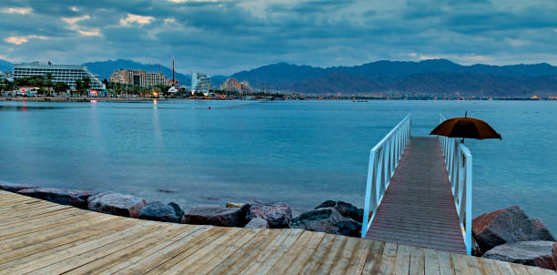 istock Morning on central beach of Eilat, Israel 1089097808