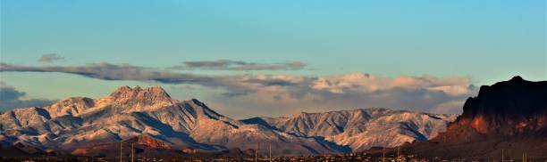 istock Snow-capped Four Peaks and Superstition Mountains outside Mesa, AZ 1089107150