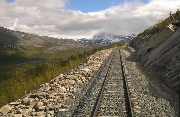 istock Railway journey over the Arctic Circle in northern Norway 1089108800