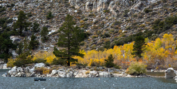 istock Fall Foliage along Lake Sabrina 1089117594