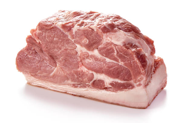istock Raw pork meat, isolated on white background 1089128638