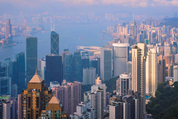 istock Hong Kong skyscrapers skyline cityscape view 1089135488