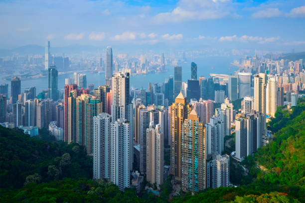 istock Hong Kong skyscrapers skyline cityscape view 1089135492