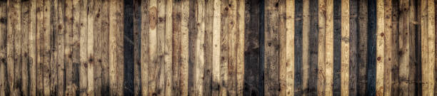 istock Brown wood colored plank wall texture background 1089137230