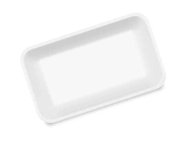 istock Realistic mockup of blank tray. Vector illustration isolated on white background. 1089138166