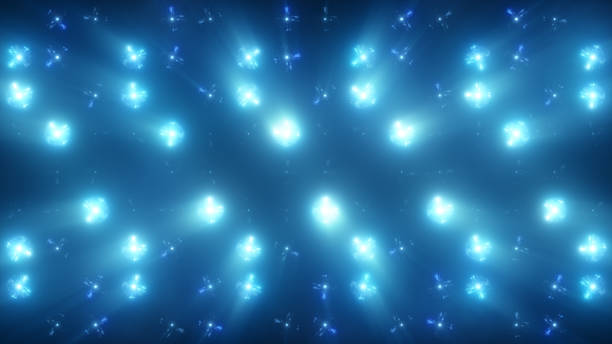 istock Bright Floodlight Flash on the wall VJ Stage 3d illustration. Blinder Blinking lights Flash club Flashlights Disco lights Matrix Incandescent light Lamp Halogen headlamp lamp Night club off 1089139960
