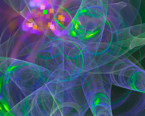 istock abstract digital fractal, magic design, party 1089145742