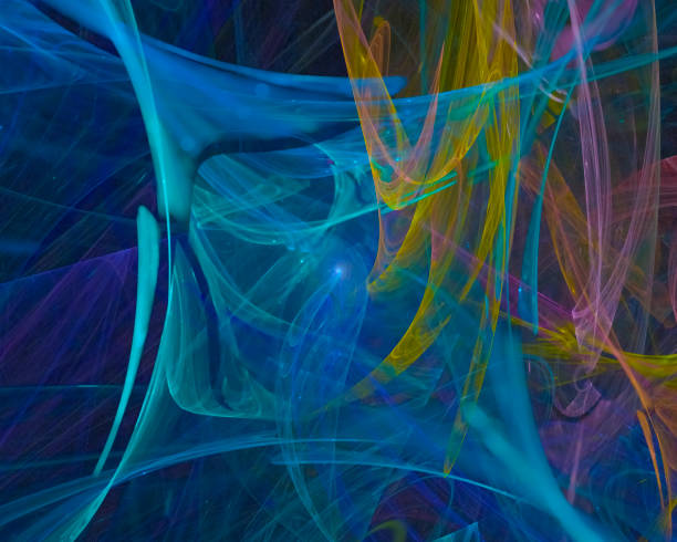istock abstract digital fractal, magic design, party 1089145956