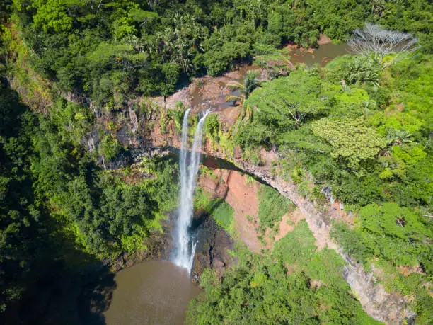 Mauritius famous waterfall
