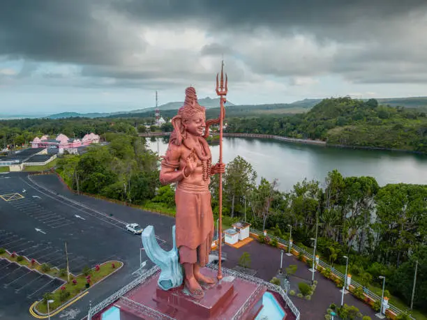 Mauritius famous religion statue