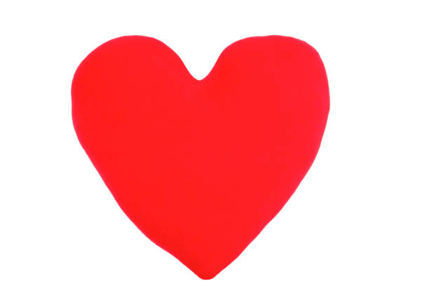 istock Red heart pillow on a white background 1089150192