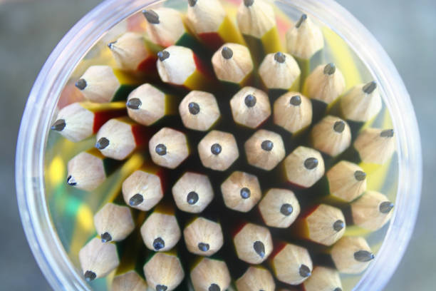 istock Pencils made of graphite mixed with clay  used for writing and drawing lines. 1089156884