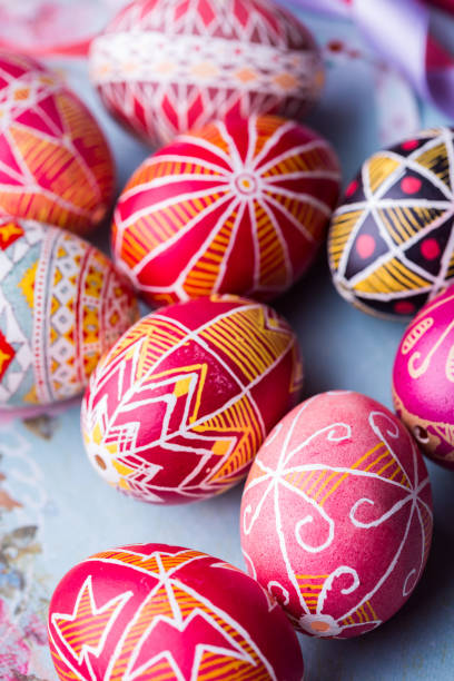 istock beautiful Easter egg Pysanka handmade - ukrainian traditional