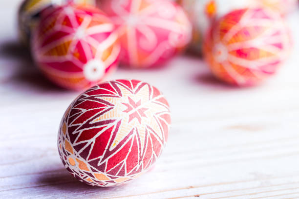 istock beautiful Easter egg Pysanka handmade - ukrainian traditional