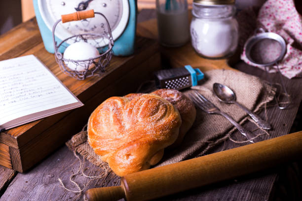 istock delicious appetizing buns and coffee for breakfast