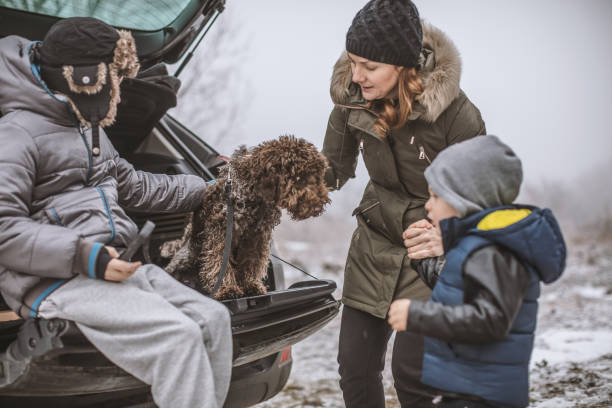 istock Happy family on a winter day 1089160086