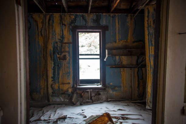 istock Looking out the Window of an Abandoned Cabin 1089165336