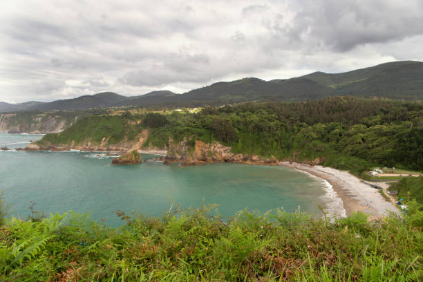 istock View of a sea bay with steep coast. 1089168620