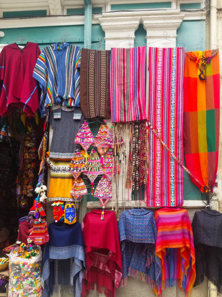 istock Background of colored fabrics from a traditional ethnic market. 1089175546