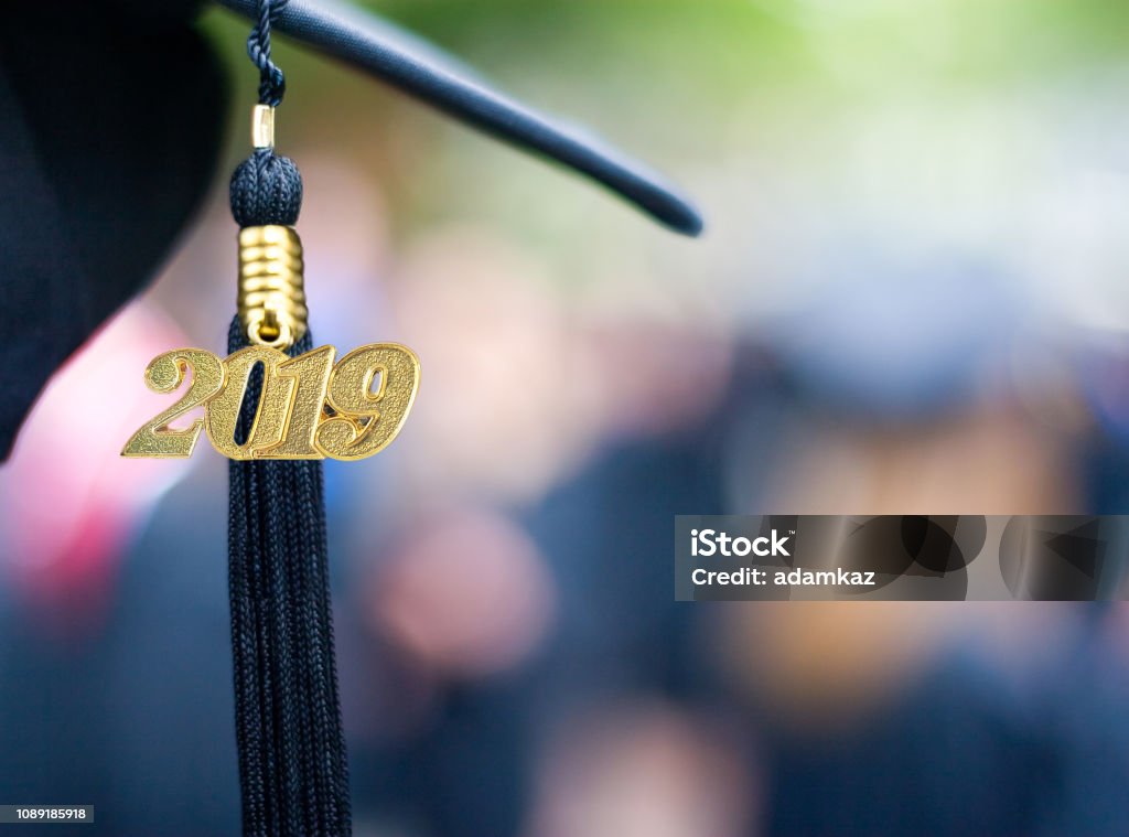 Class of 2019 Graduation Ceremony Tassel Black - Royalty-free Formatura Foto de stock