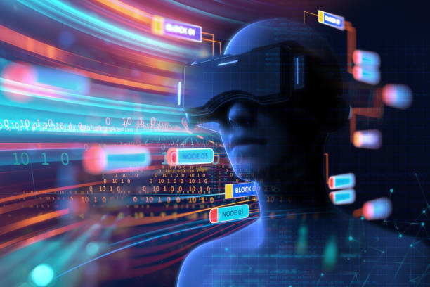 istock 3d rendering of  human in VR headset on futuristic technology 1089195648