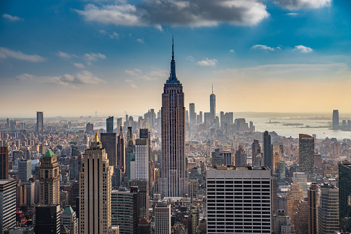 Empire State Building as seen from Rooftop of Rockefeller Building