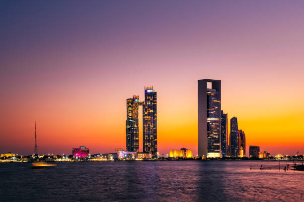 istock Abu Dhabi Skyscrapers at Sunset 1089207686