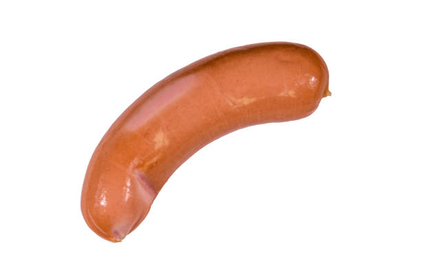 istock One sausage isolated on the white background 1089213842