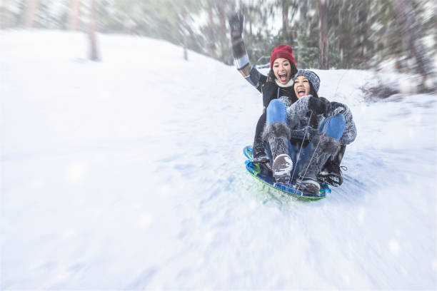 istock Two Best Friends on a Winter Vacation. 1089222588