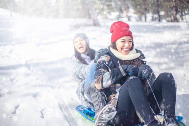 istock Two Best Friends on a Winter Vacation. 1089222594
