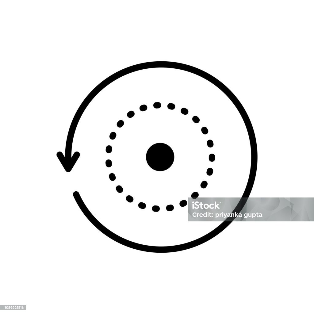 Rollover reload Icon for rollover, reload, repetitive, replay, refresh, rotation, update Communication stock vector