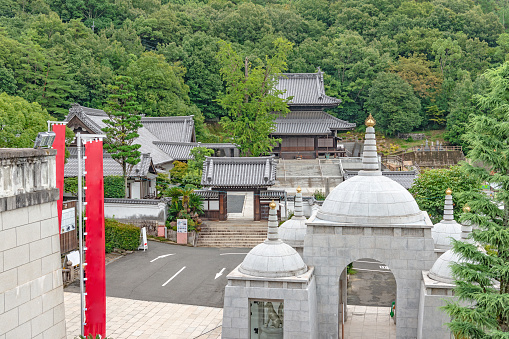 Okayama, OKAYAMA, JAPAN - September 14 2018: Precincts scenery of the Saijo Inari, Myogyoji temple