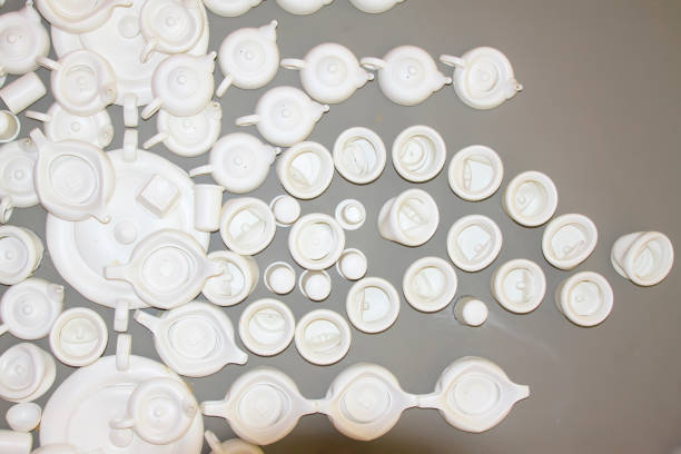 istock Piles of the teapots 1089233982