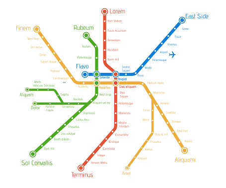 Frame Metro Map House Realistic City Metro Map Vector Background Illustration Abstract ...