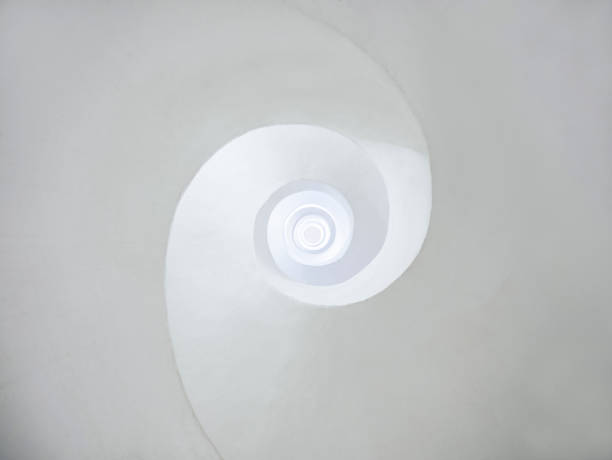 istock Architecture abstract background White curve swirl Spiral circular 1089279142