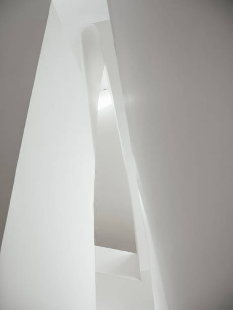 istock Architecture details Concrete White wall lighting modern building 1089279164