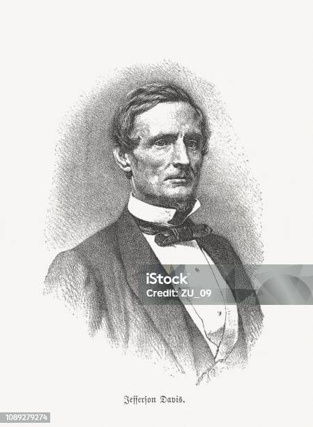 Jefferson Davis Stock Illustration - Download Image Now