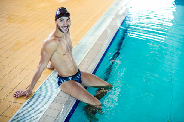 istock Male swimmer at a swimming pool 1089282642