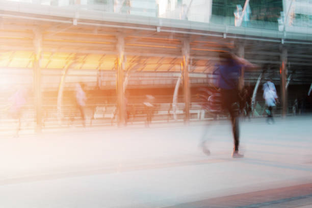 istock People in city with evening. 1089284124