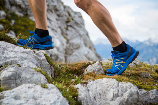 istock Mountain running close-up men 1089287282