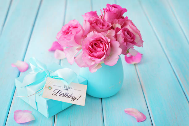 istock flowers and birthday gift 1089289682