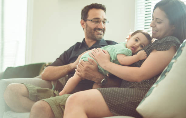istock Baby relaxing on mother. 1089291674