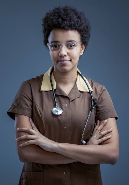istock Retro nurse portrait 1089303646