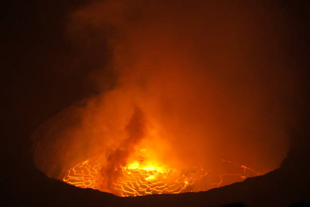 Nyiragongo's active lava lake, Democratic Republic Congo
